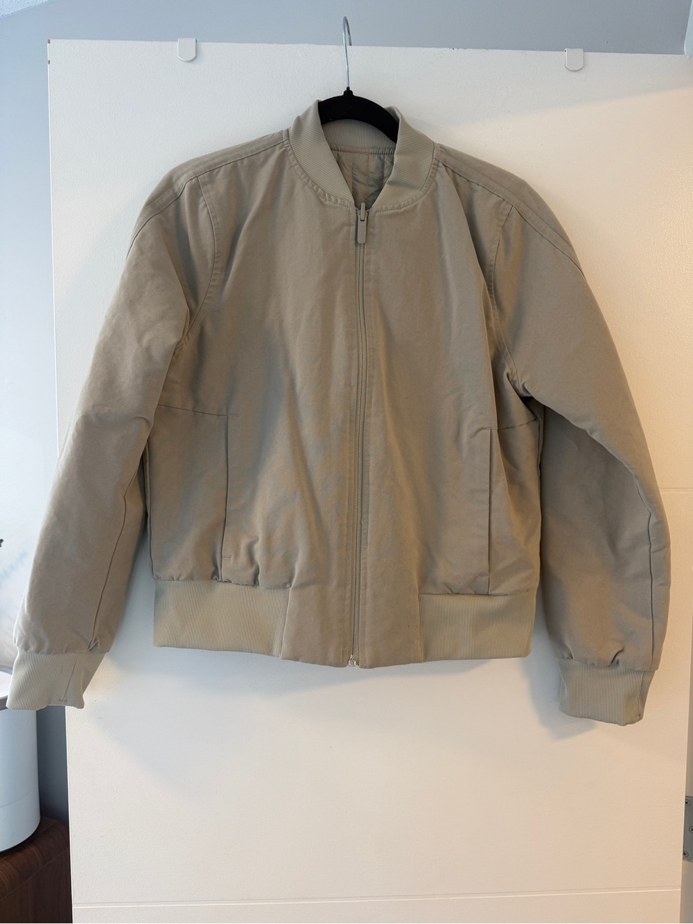 Lululemon Non-Stop Reversible Bomber Jacket Raw Linen Size 8